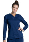 NAVY - Cherokee Workwear Revolution Tech Women's 3 Pocket V-Neck Scrub Top - Image 1