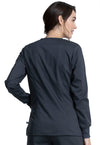 PEWTER - Cherokee Workwear Revolution Tech Women's 3 Pocket V-Neck Scrub Top - Image 3