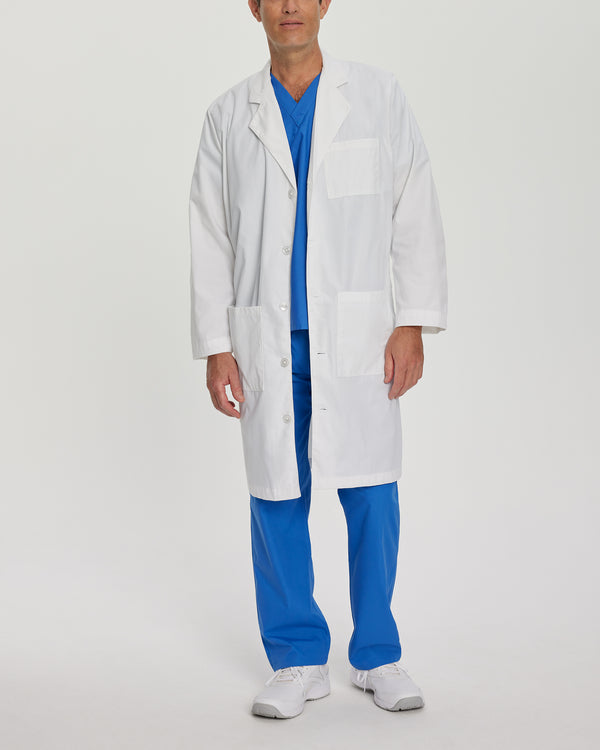 Men's 3 Pocket Essential Lab Coats Full-Length Lab Coat