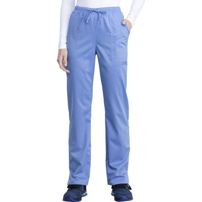 Cherokee Workwear Revolution Tech Women's 4 Pocket Mid Rise Straight Leg Drawstring Scrub Pant WW041