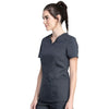 PEWTER - Cherokee Workwear Revolution Tech Women's 2 Pocket V-Neck Scrub Top WW741 - Image 2