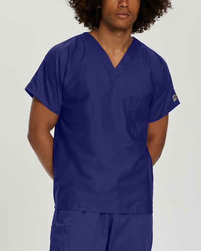 Unisex 1 Pocket Unisex V-Neck Scrub Top for Nursing