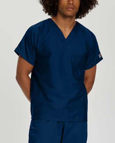 Unisex 1 Pocket Unisex V-Neck Scrub Top for Nursing
