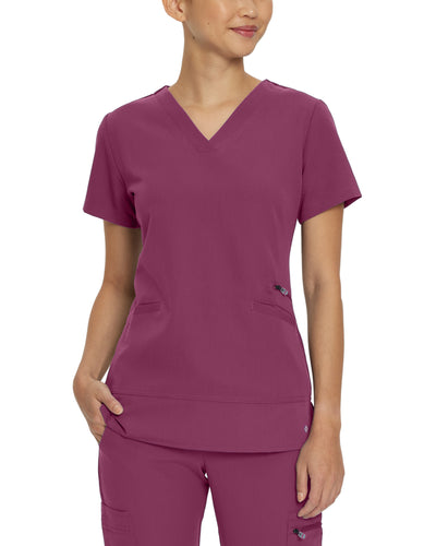 Women's 3 Pocket V-Tess Scrub Top