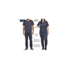 NAVY - Cherokee Workwear Revolution Unisex Drawstring Tapered Leg Scrub Pant for Nursing - Image 2