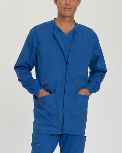 Men's 3 Pocket Warm-Up Scrub Jacket