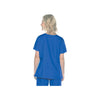 ROYAL - Landau ScrubZone Women's 2 Pocket Mock Wrap Scrub Top for Nursing - Image 3