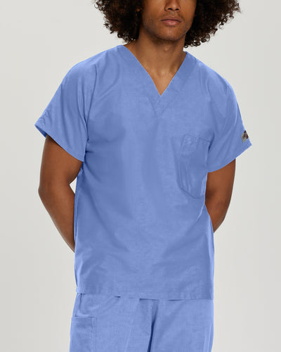 Unisex 1 Pocket Unisex V-Neck Scrub Top for Nursing