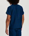 TRUE NAVY - Landau Unisex 1 Pocket Unisex V-Neck Scrub Top for Nursing - Image 3